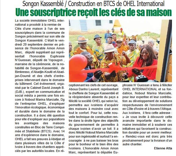 Article De Presse L'heritage